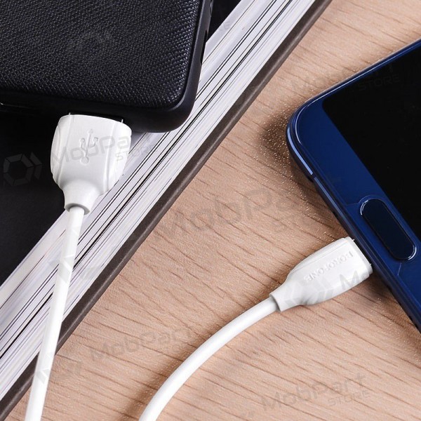 USB kabel Borofone BX19 USB-A to USB-C 1.0m bílý