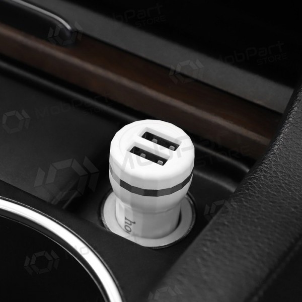 Nabíječka automobilinis Hoco Z27 (2.4A) (bílý)