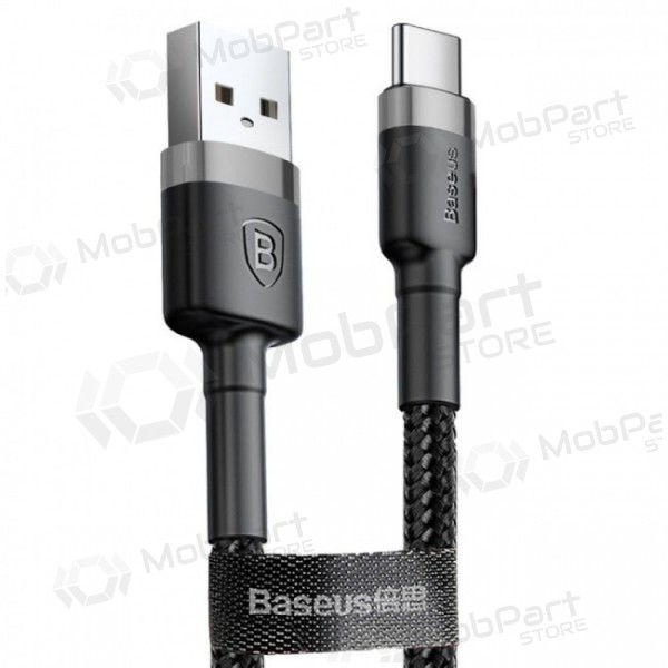 USB kabel Baseus Cafule microUSB 1.0m 2.4A (šedá-černá) CAMKLF-BG1