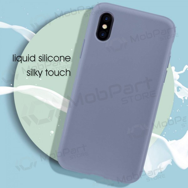 Obal Apple iPhone 11 Pro - Liquid Silicone 2.0mm (levandově šedá)