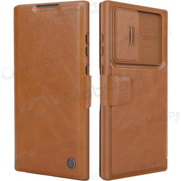 Obal Samsung Galaxy S23 FE „Nillkin Leather“ (hnědý)