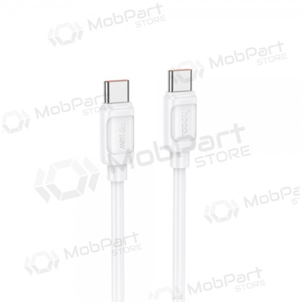 USB-C kabel Hoco X115 USB-C na USB-C 1 m 240 W bílý