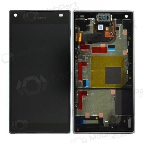 Sony E5803 / E5823 Xperia Z5 Compact displej (černá) (s rámem) (použitý grade B, originál)