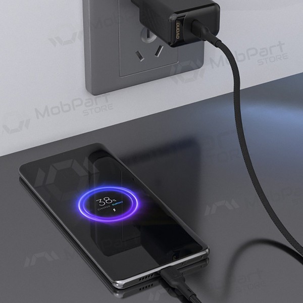 USB-C kabel Dudao L9C USB-C na USB-C 2 m 65 W černý