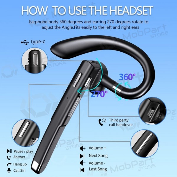 Handsfree LR1 černá