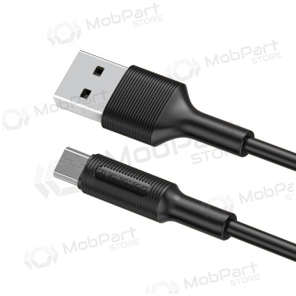 USB kabel Borofone BX1 microUSB 1.0m (černá)