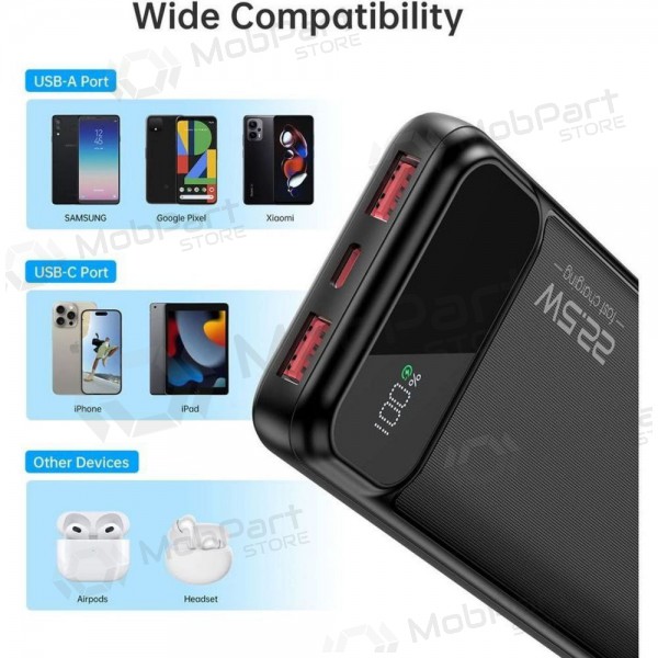 Externí baterie Power Bank Choetech B728 22.5W 10000mAh černá