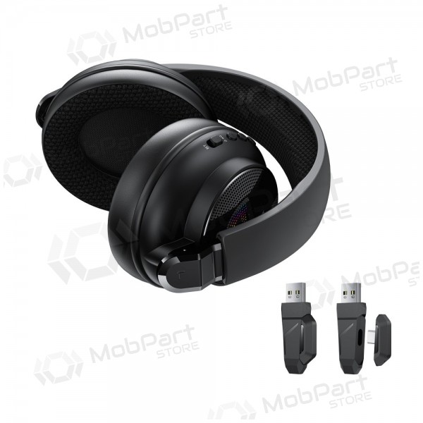 Bezdrátová sluchátka Acefast H15 Gaming přes hlavu s mikrofonem USB-C černá