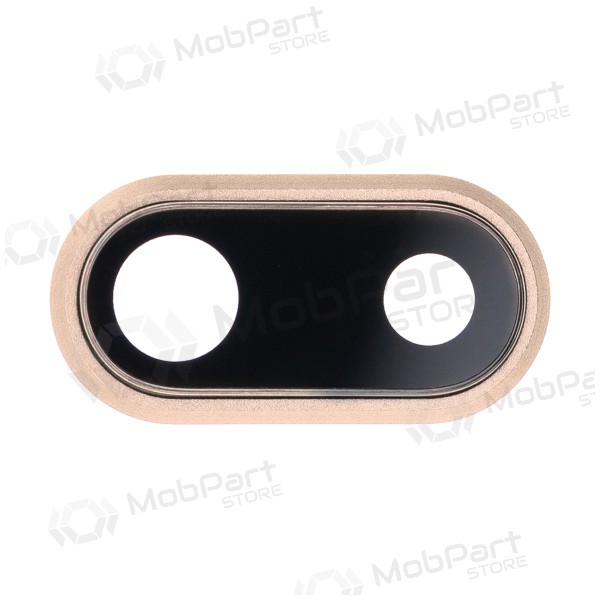 Apple iPhone 8 Plus sklo kamery (zlatý) (s rámem)