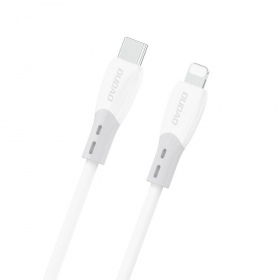 Lightning kabel Dudao L25SX USB-C na Lightning 2 m 30 W bílý