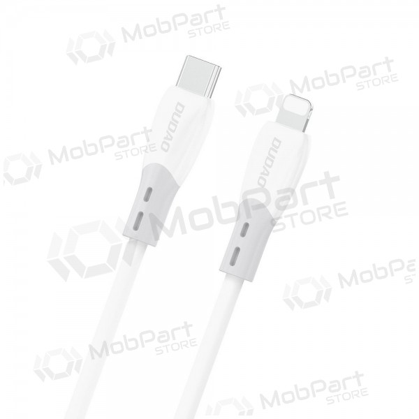 Lightning kabel Dudao L25SX USB-C na Lightning 2 m 30 W bílý
