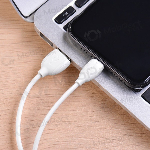 Lightning kabel Borofone BX19 USB-A na Lightning 1 m bílý