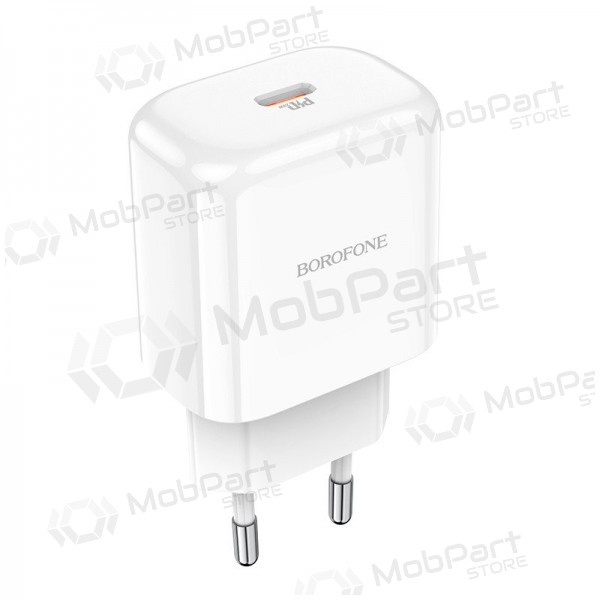 Nabíječka Borofone BN3 Type-C QC 3.0, PD 2.0 20W (bílý)