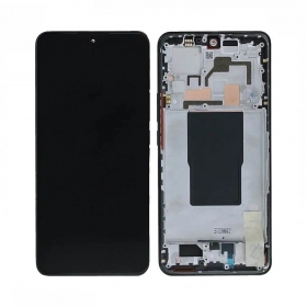Xiaomi 12T, 12T Pro displej (černý) (s rámečkem) (originální)