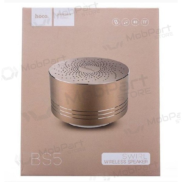 Bluetooth přenosný reproduktor HOCO BS5 (MicroSD, handsfree, AUX,FM) (zlatý)