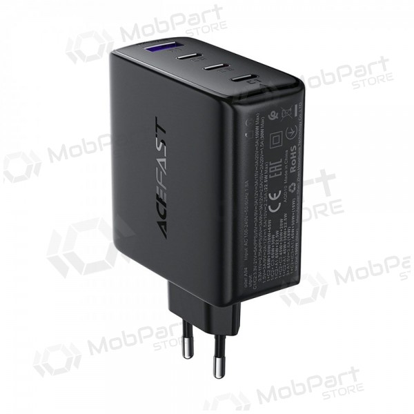 Nabíječka telefonu Acefast A94 100 W GaN 3x USB-C + USB-A černá