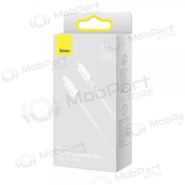 Kabel Baseus Dynamic USB-C - Lightning 20W 1.0m (bílý) CALD000002