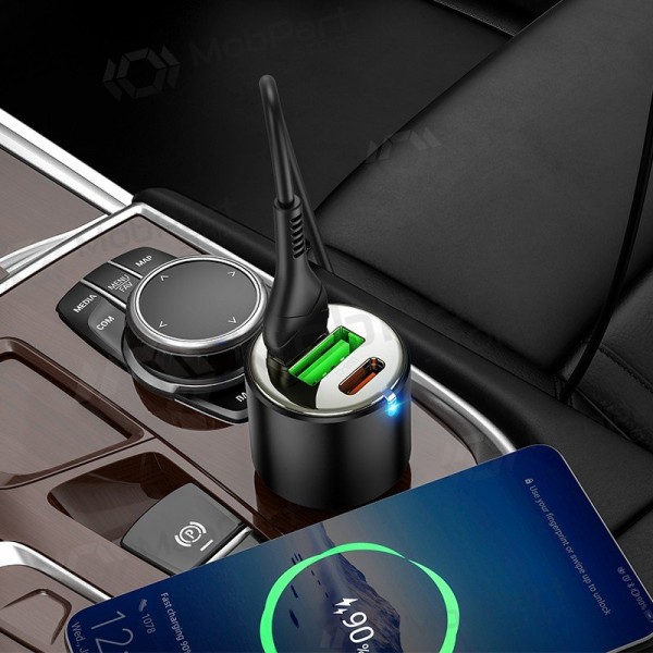 Nabíječka do auta Hoco NZ6 45 W PD 2x USB-C + USB-A černá