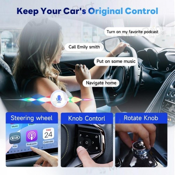CarPlay adaptér Carlinkit HD2CP Pro bezdrátový Android Auto černý