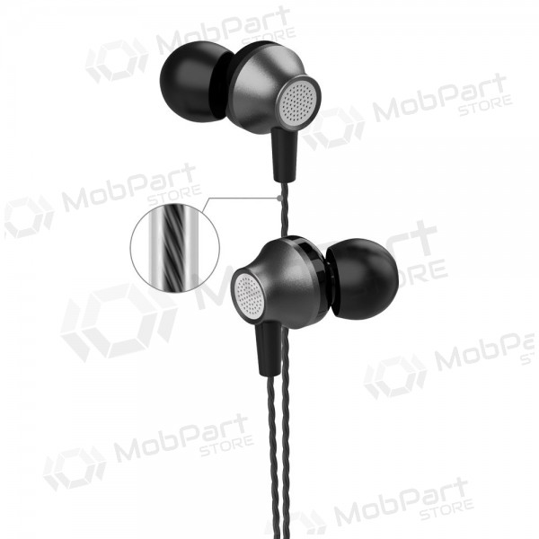 Handsfree Devia Metal In-Ear 3,5mm (černá)