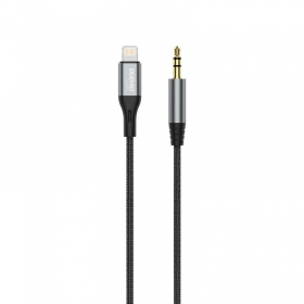 Audio kabel Dudao L11Pro Lightning na 3,5 mm 1 m černý