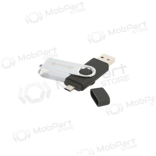 Stick Platinet 16GB OTG USB 2.0 + microUSB (černá)