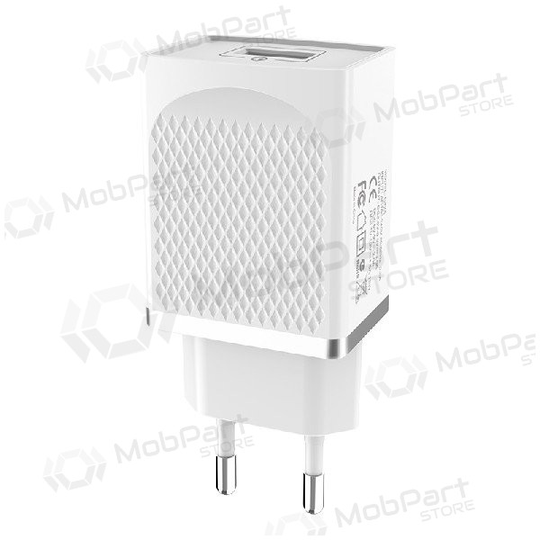 Nabíječka HOCO C42A Vast power QC3.0 USB 18W (3.6V-6.5V/3A, 6.6V-9V/2A, 9.1V-12V/1.5A) (bílý)