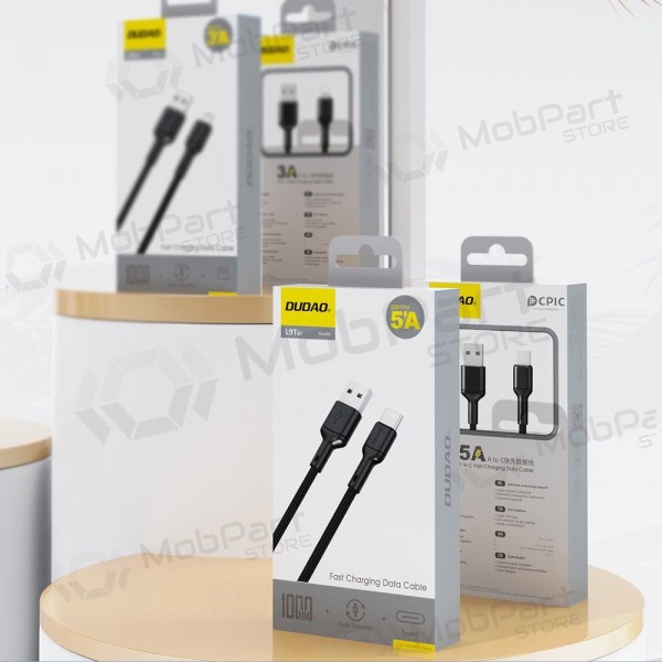 USB kabel Dudao L9T USB-A na USB-C 5A 1.0m černý
