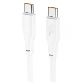 USB-C kabel Hoco X93 USB-C na USB-C 1 m 100 W bílý