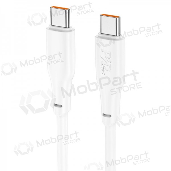 USB-C kabel Hoco X93 USB-C na USB-C 1 m 100 W bílý