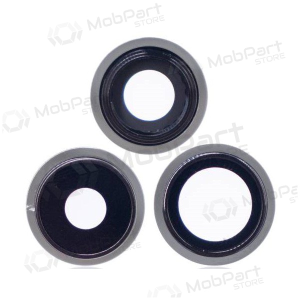 Apple iPhone 13 Pro sklo kamery (3ks) (stříbrný) (s rámem)