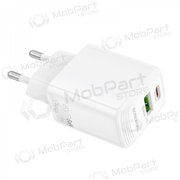 Nabíječka Borofone BN27 20W USB-C/USB-A bílý