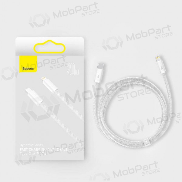 Kabel Baseus Dynamic USB-C - Lightning 20W 1.0m (bílý) CALD000002
