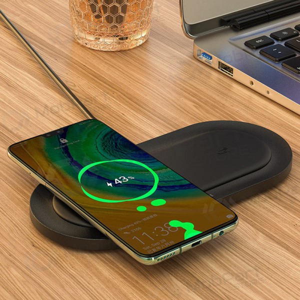 Nabíječka bezdrátový Borofone BQ7 Prominent Dual (10W) (černá)