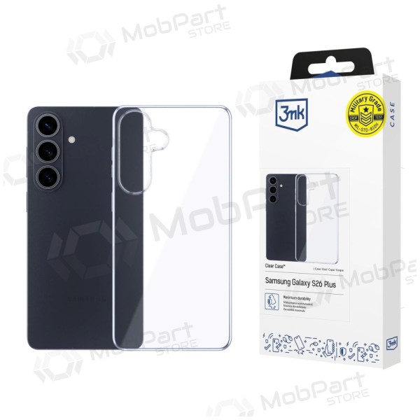 Samsung Galaxy S26+ obal - 3MK Clear Case (průhledný)