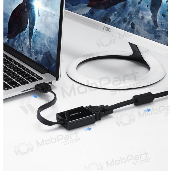 Adaptér Ugreen MM103 HDMI na VGA černý