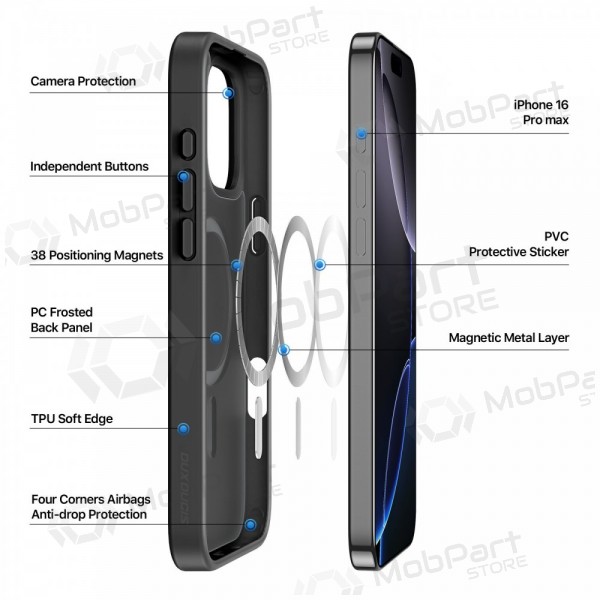 Obal na Apple iPhone 16 Pro Max - Dux Ducis Yind (černý)