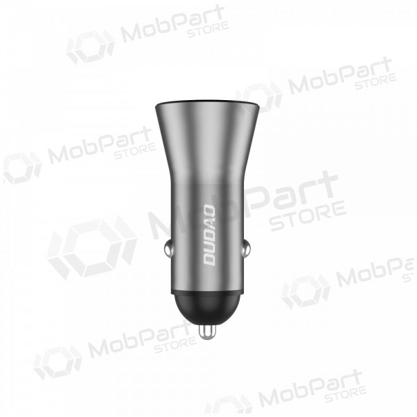 Nabíječka do auta Dudao R4Max 55 W USB-C + USB-A šedá