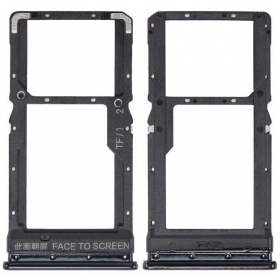 Držák SIM karty pro Xiaomi Poco X3, X3 NFC, X3 Pro (černý) (originální)