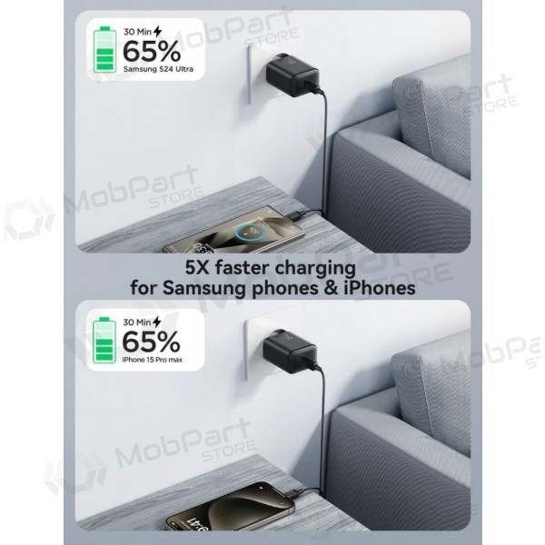 Nabíječka Joyroom JR-TCF23 USB-C 25W + USB-C to USB-C cable 1.0m černá