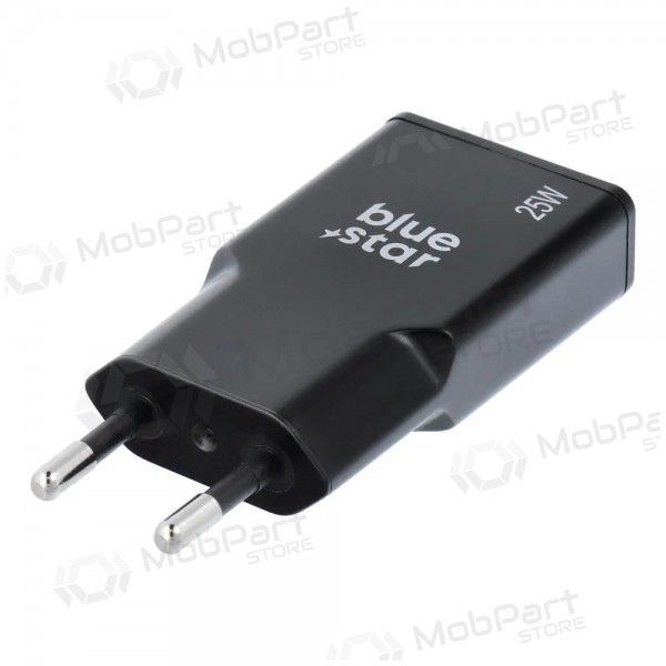 Nabíječka telefonu Blue Star Slim 25 W GaN USB-C + USB-A černá