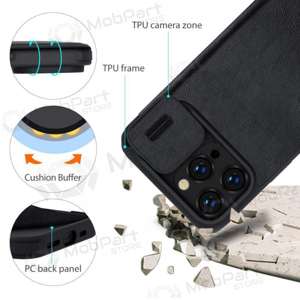 Apple iPhone 14 Pro Max pouzdro „Nillkin Leather“ (modrý)