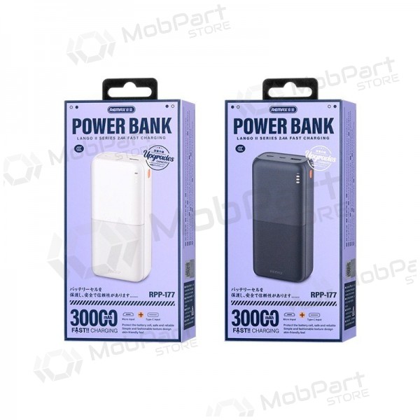 Externí baterie Power Bank Remax RPP-177 12W 30000mAh černá