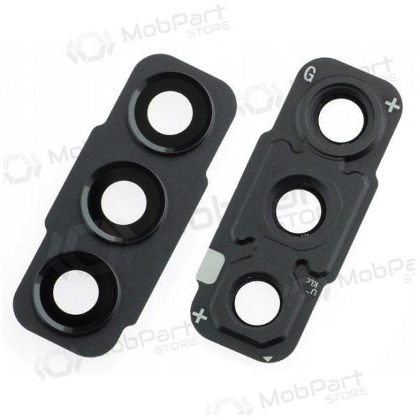 Samsung Galaxy S21 FE sklo kamery (s rámem) (černá)