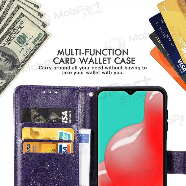 Samsung A226 Galaxy A22 5G pouzdro - Flower Book (fialové)