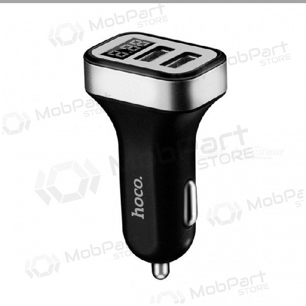 Nabíječka do auta HOCO Z3 Dual Usb (Display, 3.1A) (černá)