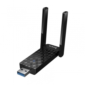 USB Wi-Fi adaptér Hoco HI34 USB 3.0 Wi-Fi 6 černý