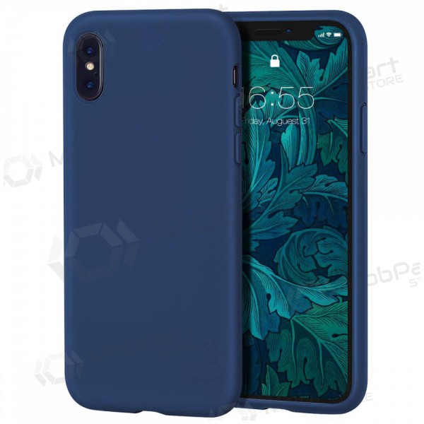 Obal pro Apple iPhone 13 Pro - Liquid Silicone 1.5mm (tmavě modrý)