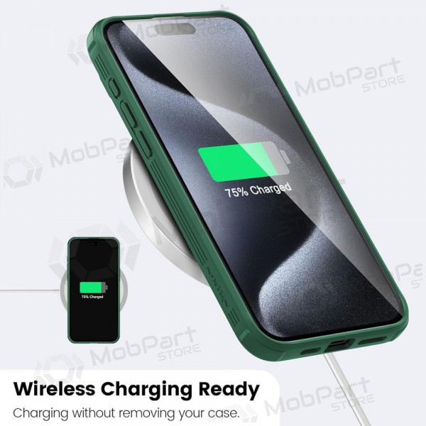 Apple iPhone 14 pouzdro „Nillkin CamShield Pro“ (zelená)