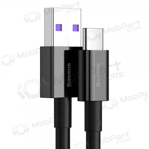 USB kabel Baseus Superior iš USB į Type-C 66W 2.0m černá CATYS-A01